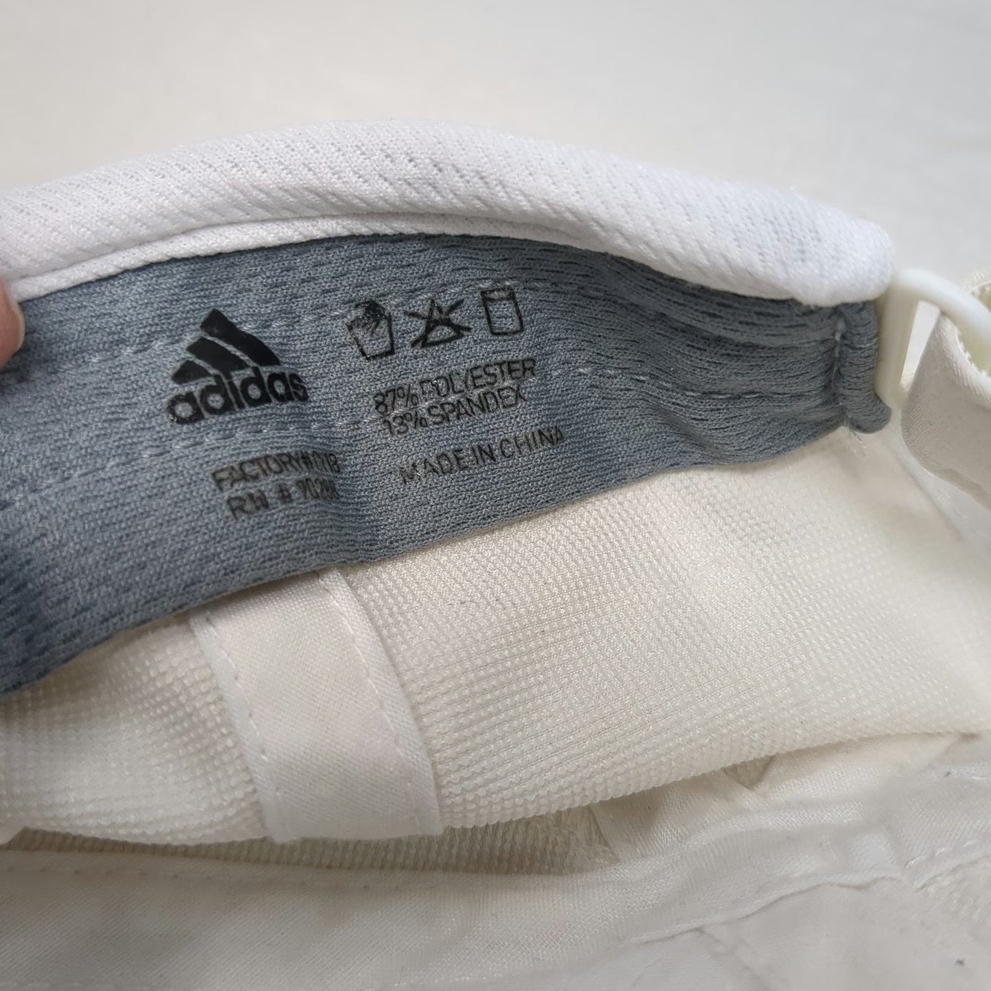 Adidas Baseball Cap White One Size Adizero Mesh Performance Strapback Hat