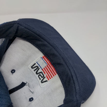 NASA Snapback Trucker Hat Blue OSFA Adjustable Embroidered Patriotic Mesh Back