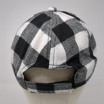 Unbranded Strapback Hat Multi One Size Buffalo Plaid Check Adjustable
