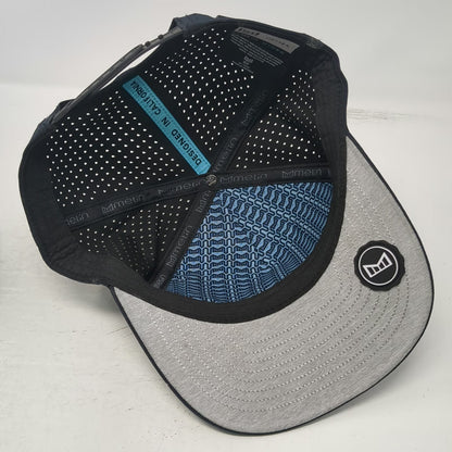 Melin Trucker Hat Black L Hydro Odysea Snapback Perforated Logo Patch