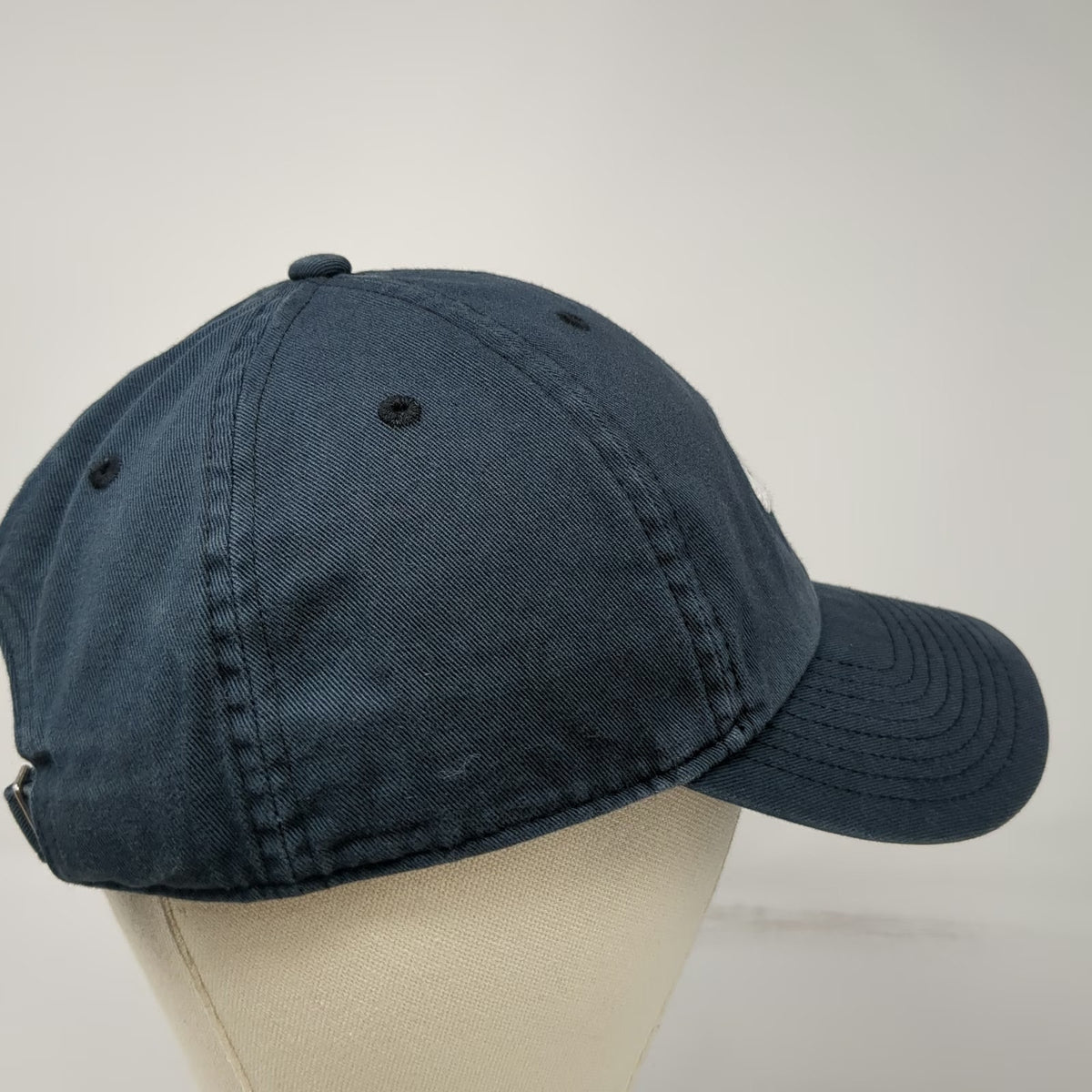 Nike Baseball Cap Blue White One Size Swoosh Heritage 86 Slideback Cotton Hat
