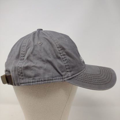 Boise Juice Co Slideback Hat Gray OSFM Embroidered Leather Strap