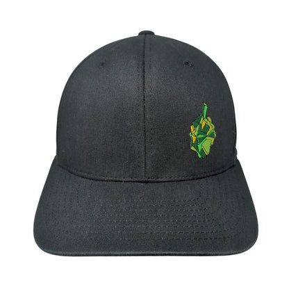 Edge Brewing Boise ID Fitted Hat Black S/M Embroidered Flexfit Yupoong