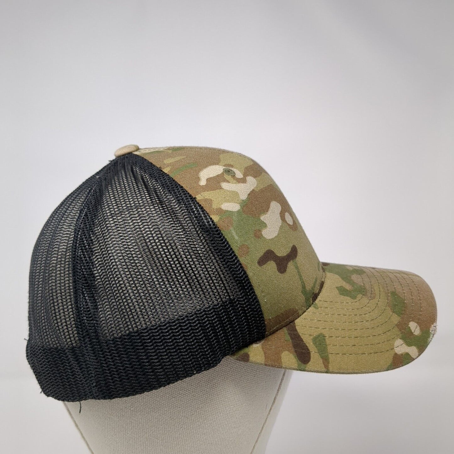 The Classics Yupoong Snapback Trucker Hat Camouflage One Size Mesh Back