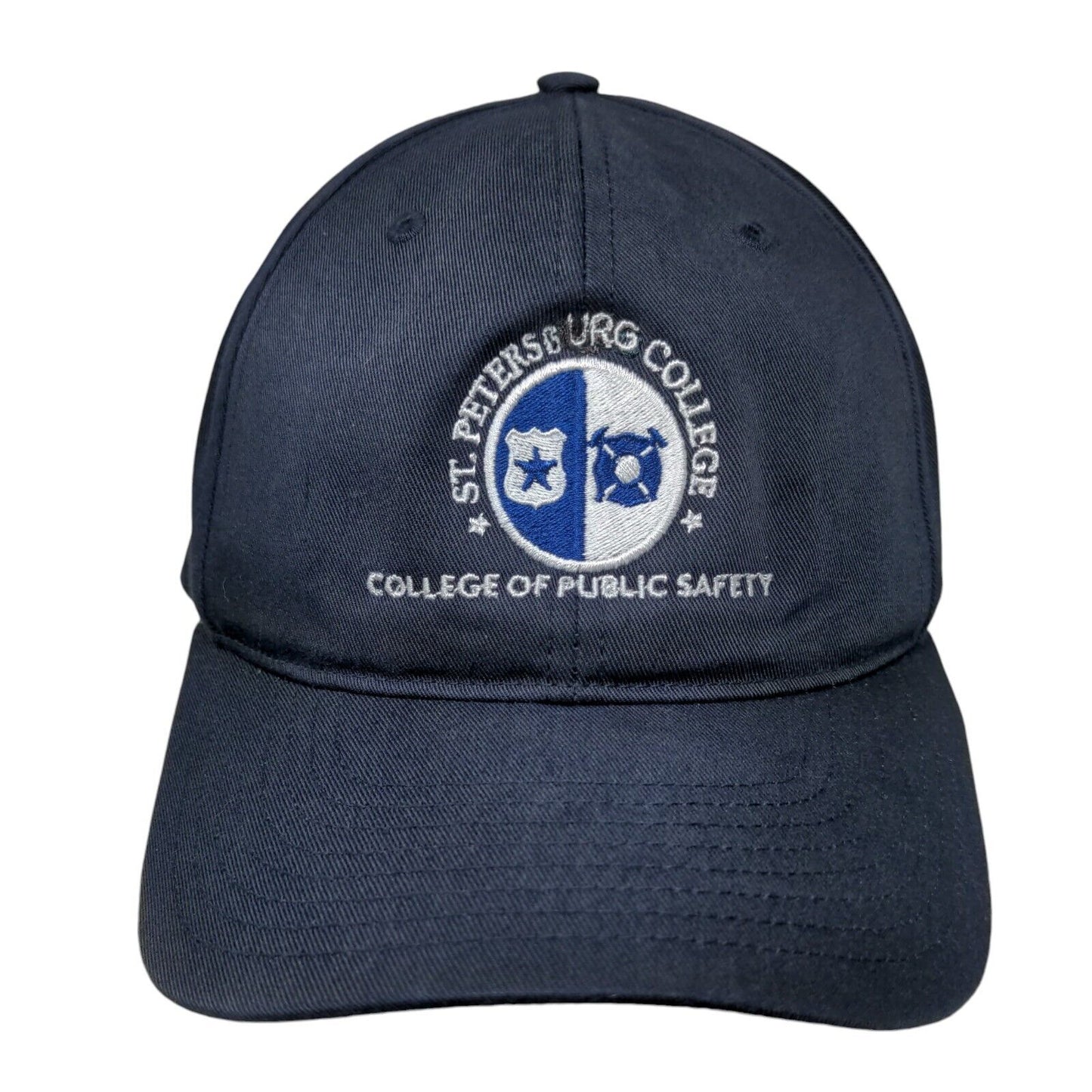 St. Petersburg College Of Public Safety Snapback Hat Blue M/L 6 Panel