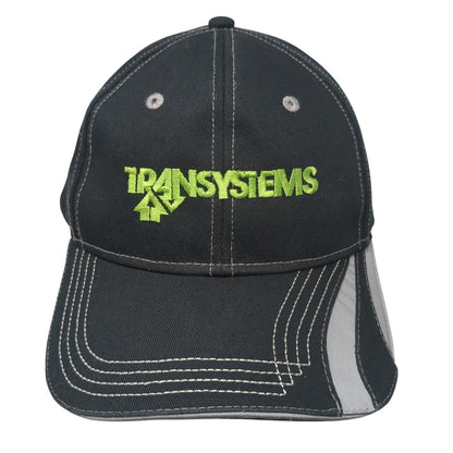Transystems Strapback Baseball Cap Black OS Adjustable Embroidered Cap America