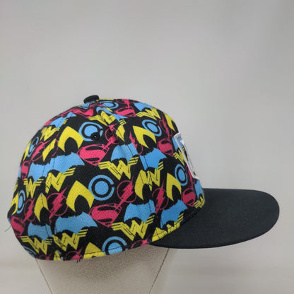 JL Snapback Hat Multicolor One Size Adjustable Embroidered Justice League