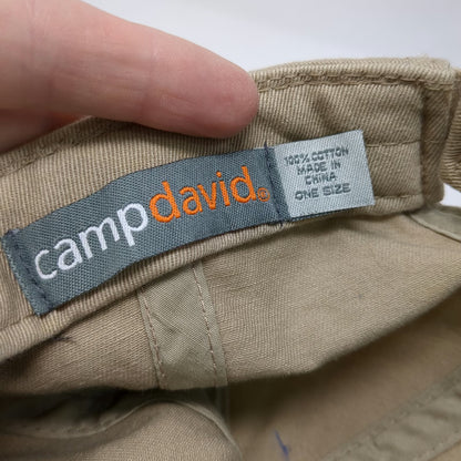 camp david Baseball Cap Beige One Size Vero Beach Florida Mahi Fish Cotton hat