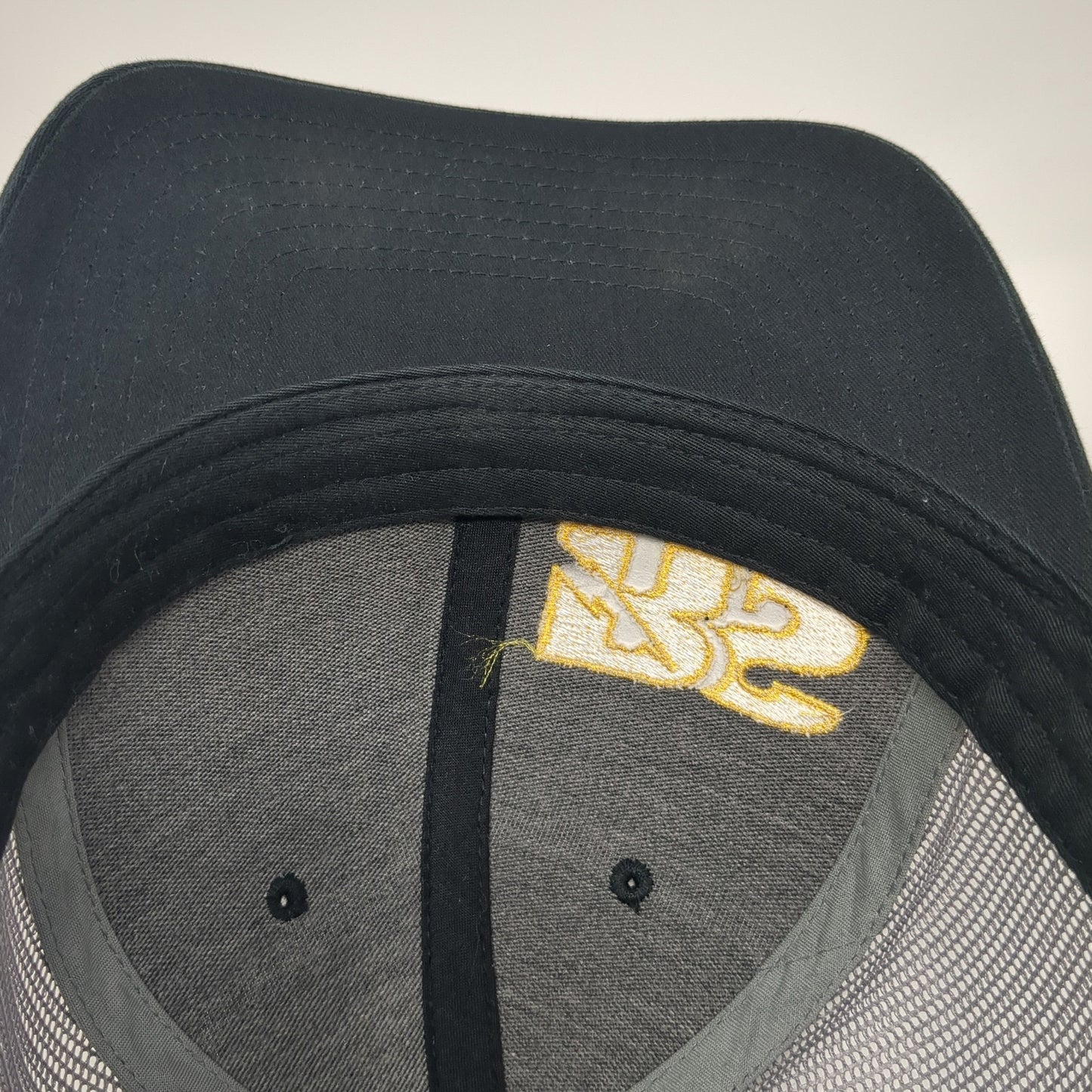 RS Electric Snapback Trucker Hat Black One Size Mesh Back Richardson