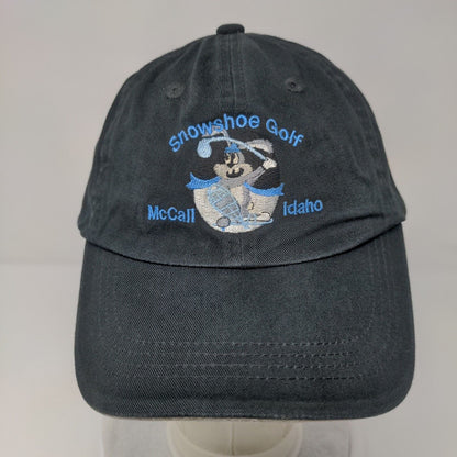 Snow Shoe Golf McCall Idaho Strapback Hat Black OSFA Adjustable Port Authority