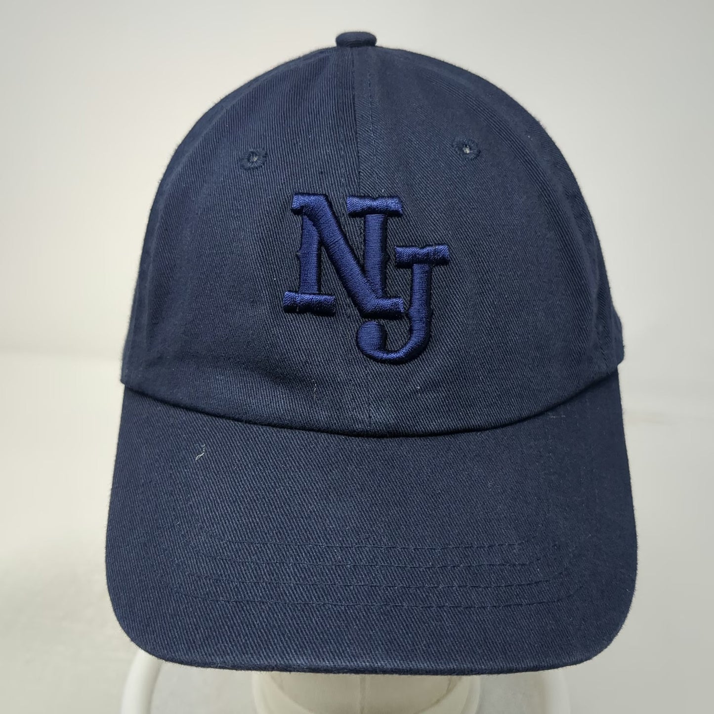 All City Polo Club Baseball Cap Blue One Size Embroidered NJ Logo Slideback hat