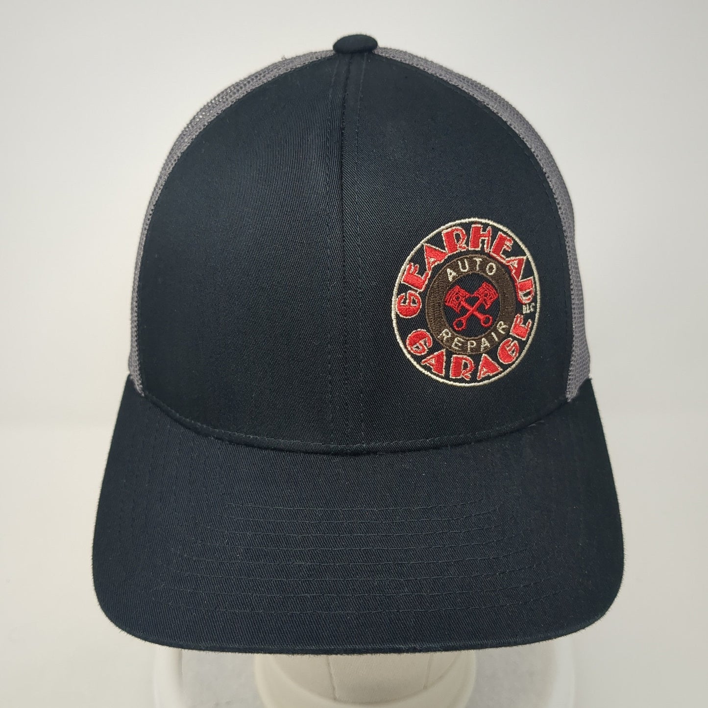 Gearhead Garage Snapback Trucker Hat Black One Size Pacific Headwear