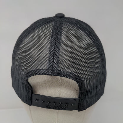 Sum+it Riders Snapback Trucker Hat Black OS Adjustable Mesh Back Richardson