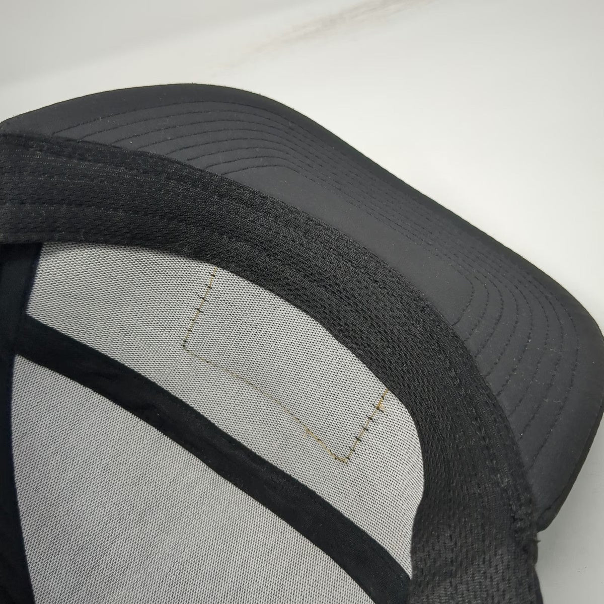 Zapped Trucker Hat Black One Size Perforated Mesh Snapback ETS Rubber Patch Flat
