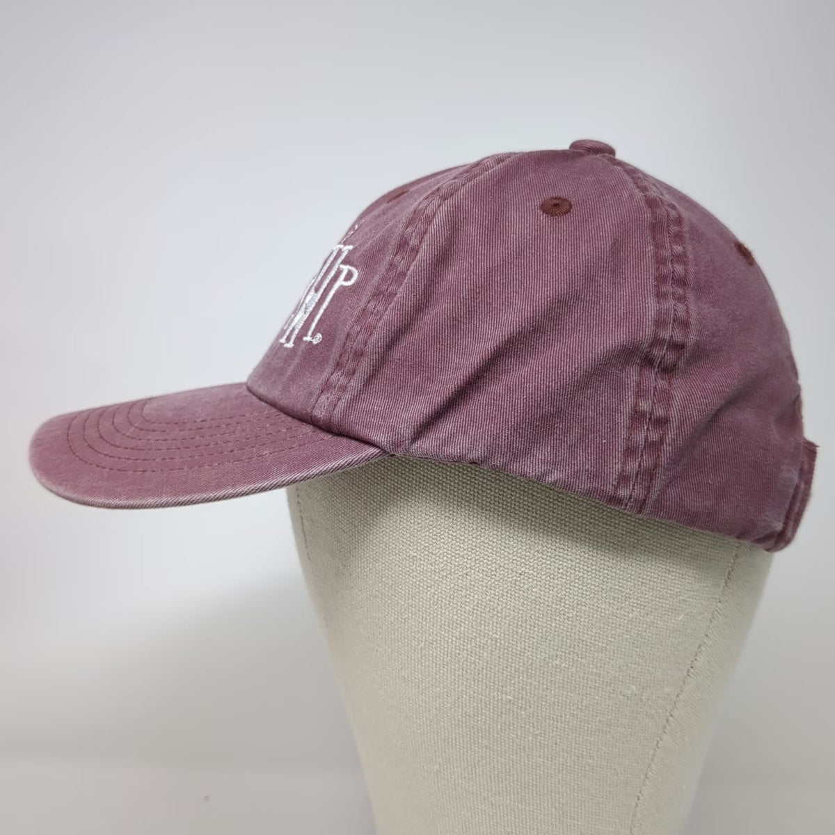 Port Authority Baseball Cap Red One Size Cotton SHP Monogram Star Adjustable Hat