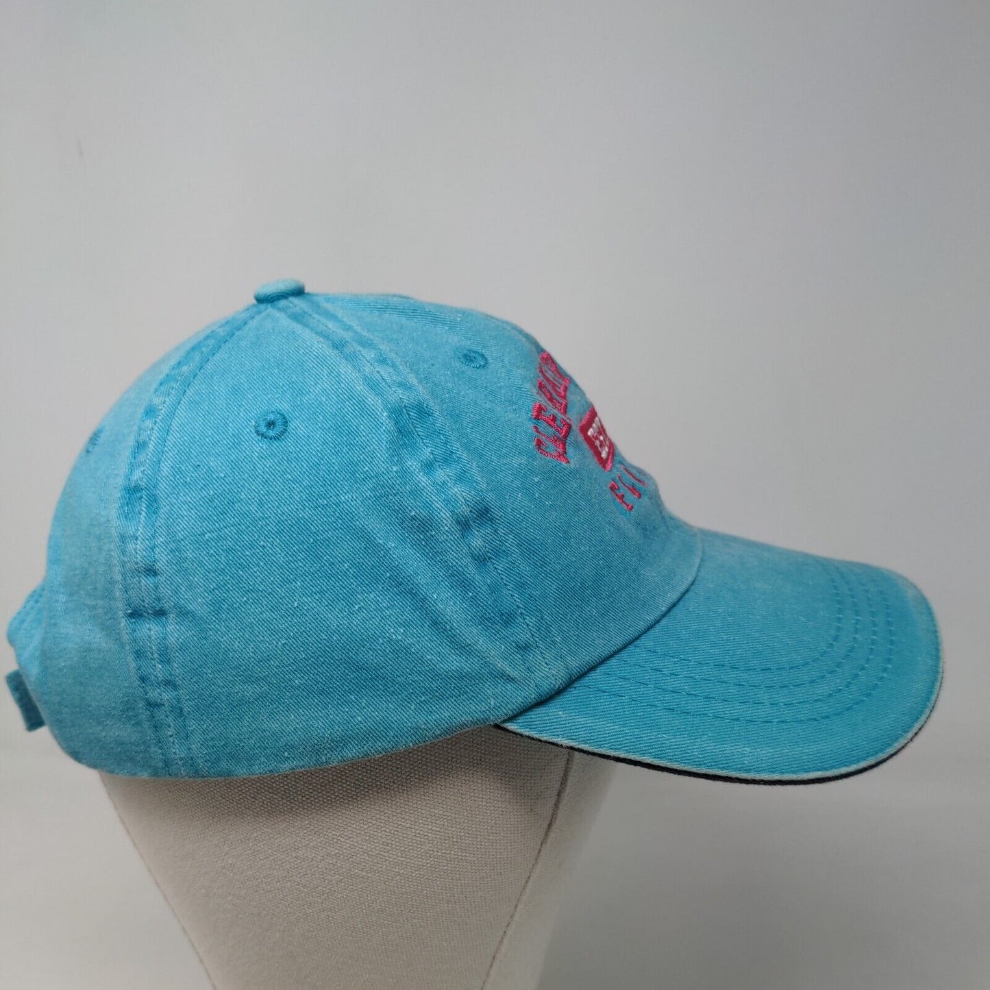 Surfstyle Men's Strapback Hat Blue Adjustable Embroidered Logo Clearwater Beach