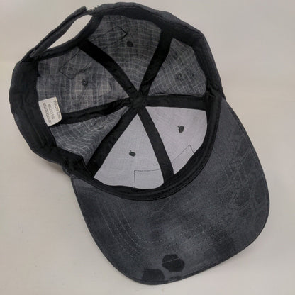 Unbranded Strapback Hat Gray One Size Adjustable 6 Panel Vent Holes