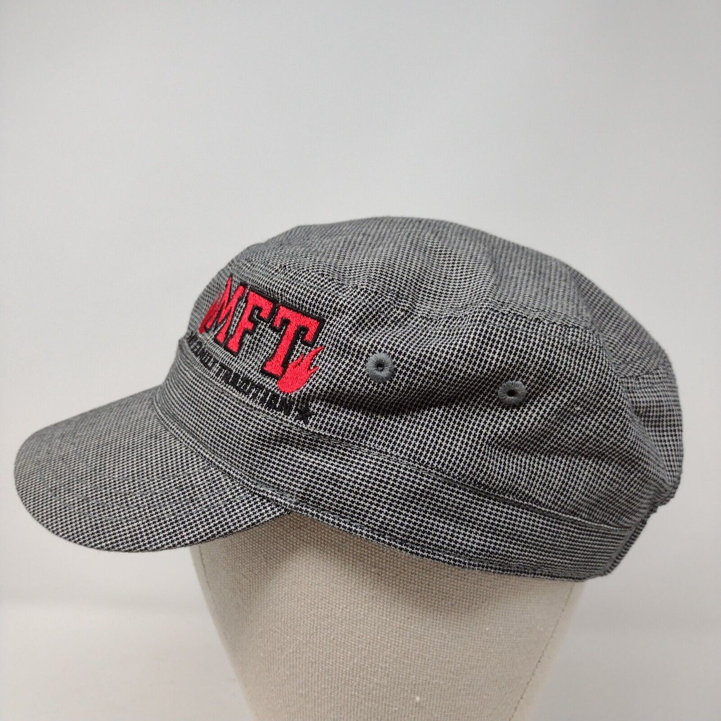 MFT My Family Tradition Cadet Army Cap Multicolor OSFA Adjustable Houndstooth