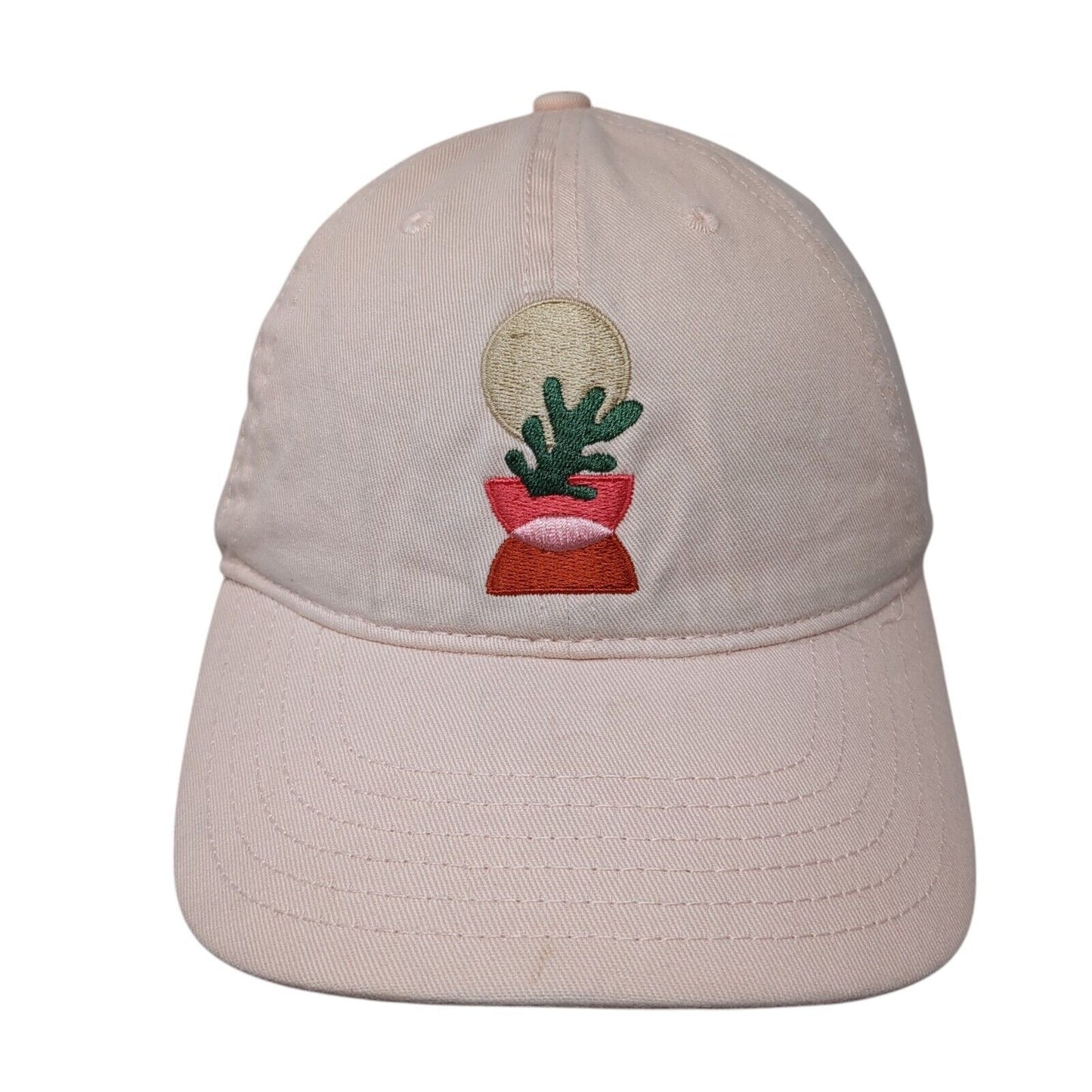 Mighty Fine Slideback Hat Pink One Size Adjustable Embroidered 6 Panel Cotton