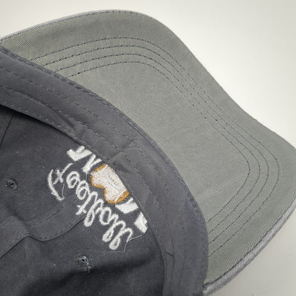 Football Mom Slideback Baseball Cap Gray One Size Adjustable Embroidered