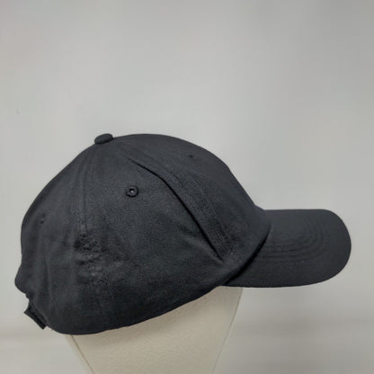 Geico Strapback Hat Black One Size Adjustable Embroidered Vented Holes Cotton