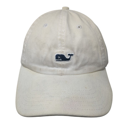 Whale Logo Slideback Hat White One Size Adjustable Vineyard Vines