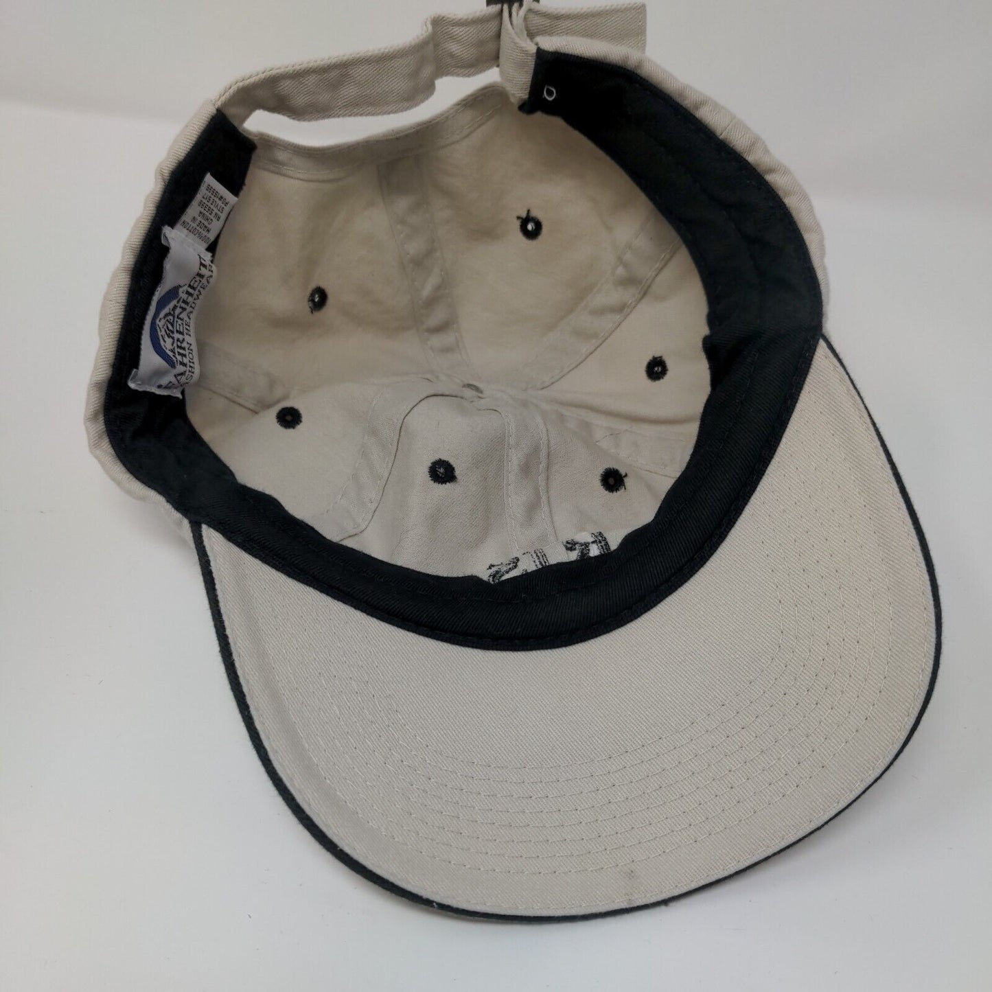 RJS Invitational Slideback Hat Tan One Size Embroidered Fahrenheit