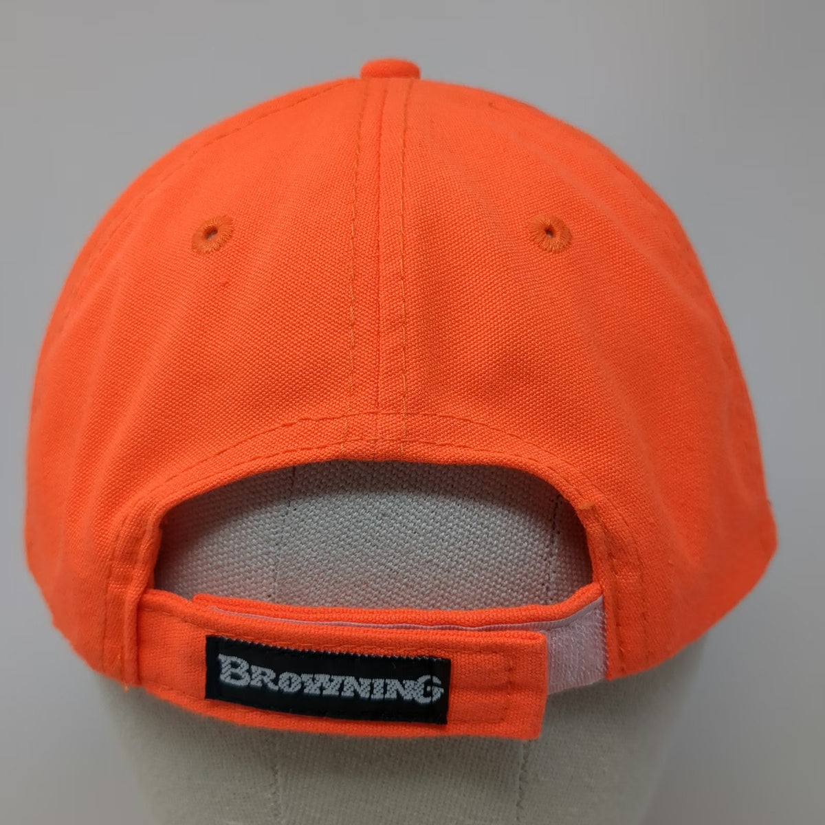 Browning Baseball Cap Orange Green One Size Buckmark Logo Outdoors Hunting Hat