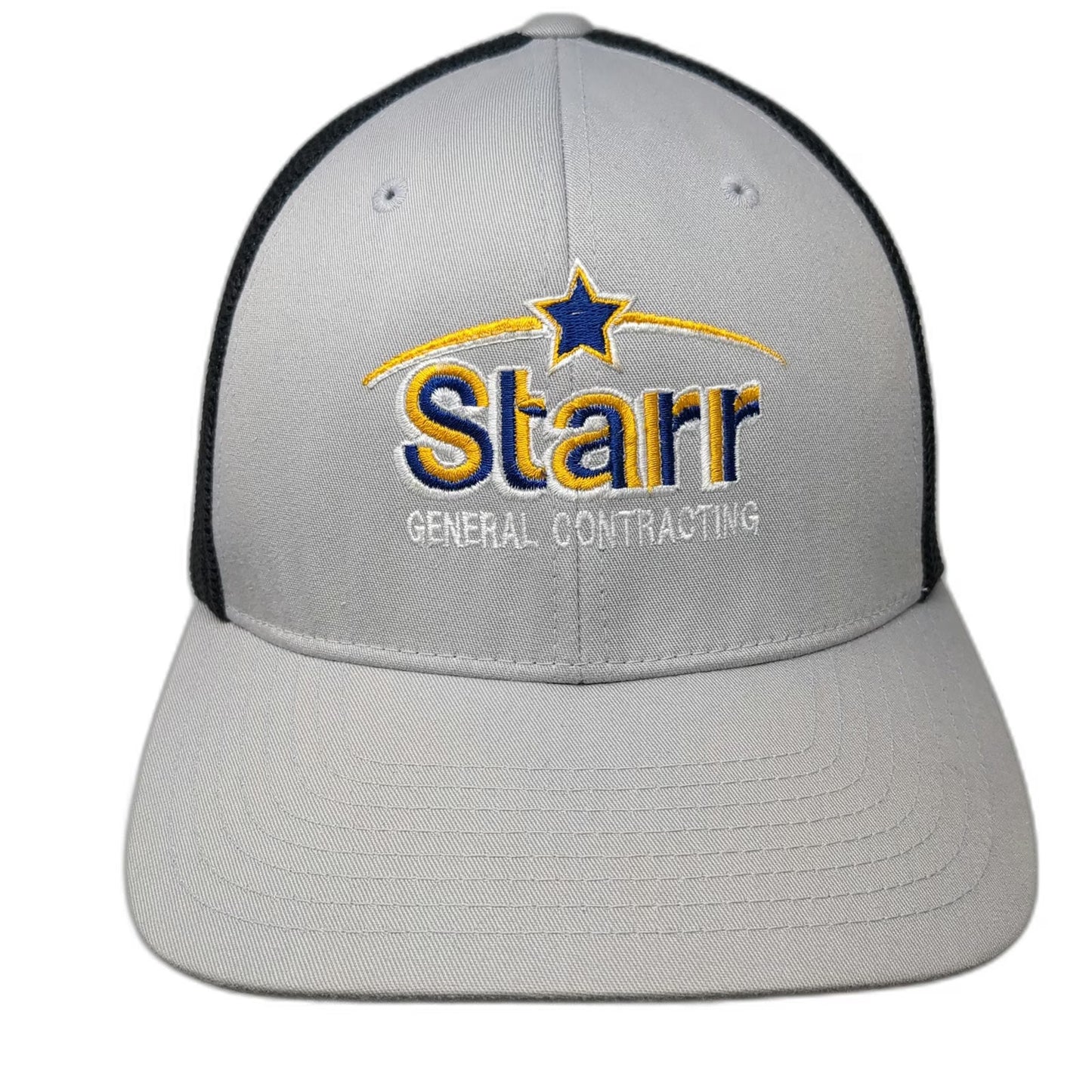 Port Authority Baseball Cap Gray Black XL Starr General Contracting Flexfit Hat