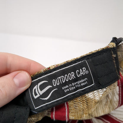 RMEF Snapback Trucker Hat Camouflage OS Adjustable Mesh Back Outdoor Cap