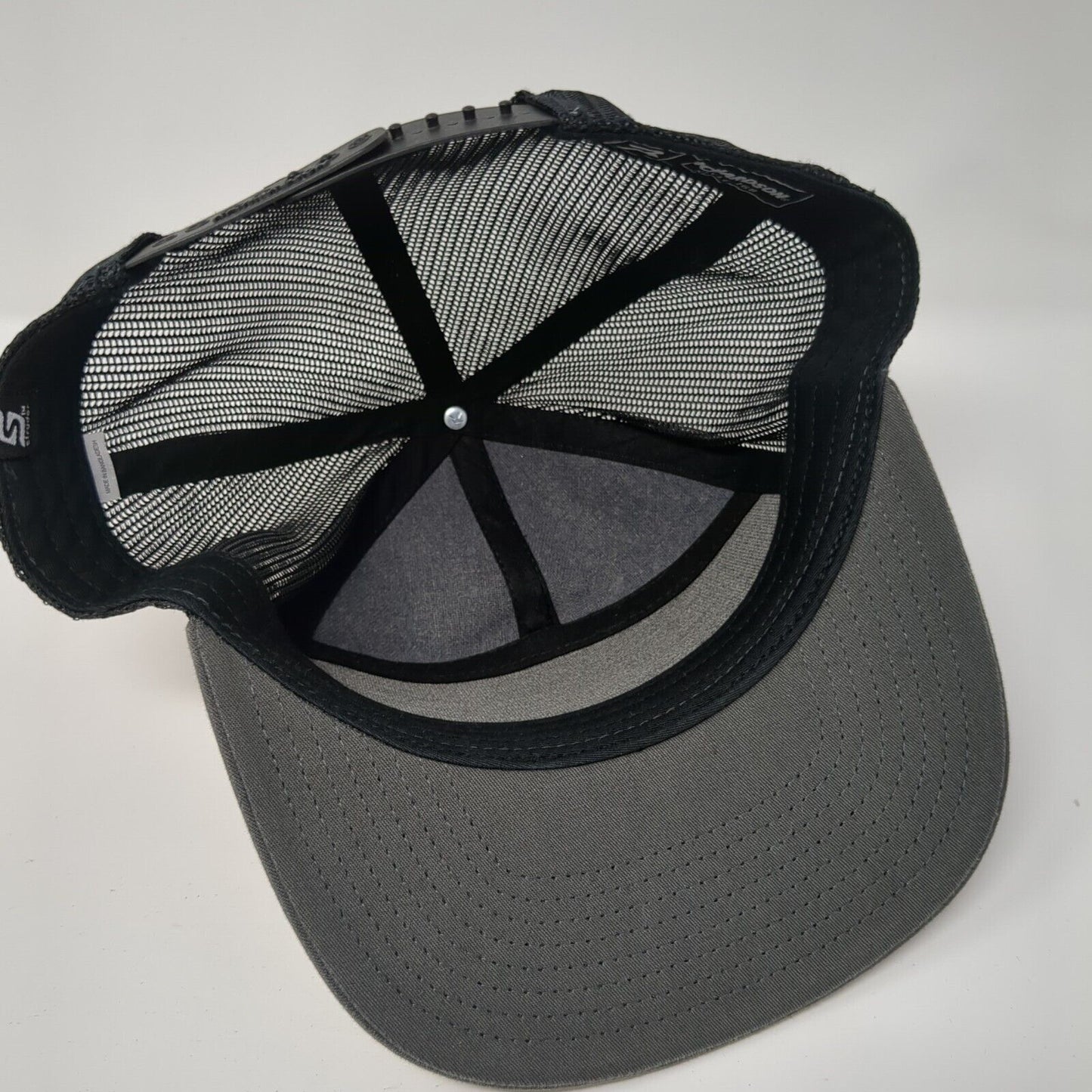 Brundage Snapback Trucker Hat`Gray One Size Adjustable Mesh Back Richardson