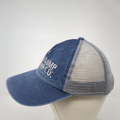 Bubba Gump Shrimp Co. Snapback Trucker Hat Blue One Size Adjustable Mesh Back