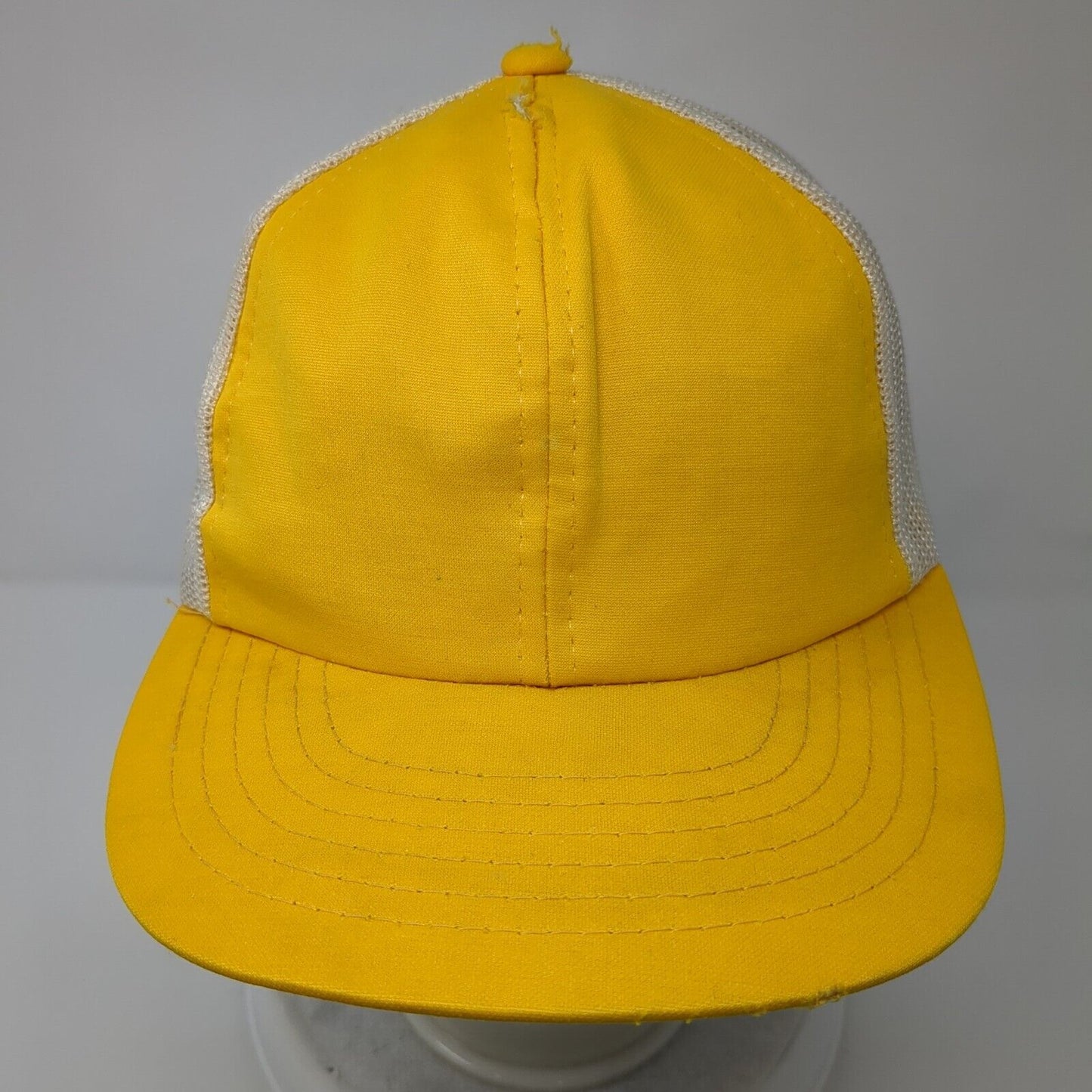 Unbranded Snapback Mesh Back Trucker Hat Yellow OSFA Colorblock