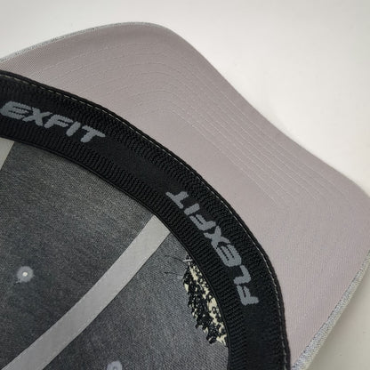 Flexfit Baseball Cap Gray XL Ochoco West Forest Treeline Hat Fitted Embroidered