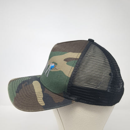 MM Wings Snapback Mesh Back Trucker Hat Multi Camo One Size New Era
