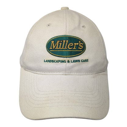 Miller's Landscaping & Lawn Care Slideback Hat Beige One Size Sportsman