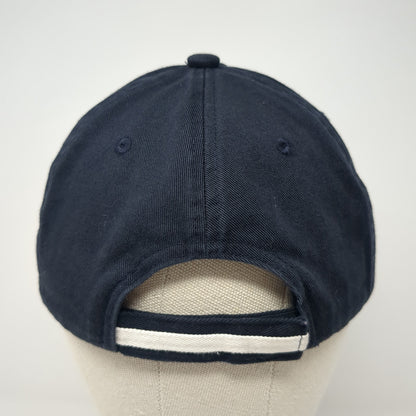 The YMCA Strapback Baseball Cap Blue OS Adjustable Embroidered Port Authority