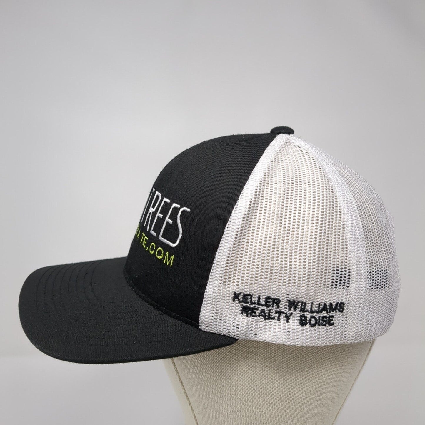 City of Trees Real Estate Snapback Trucker Hat Black One Size Mesh Back