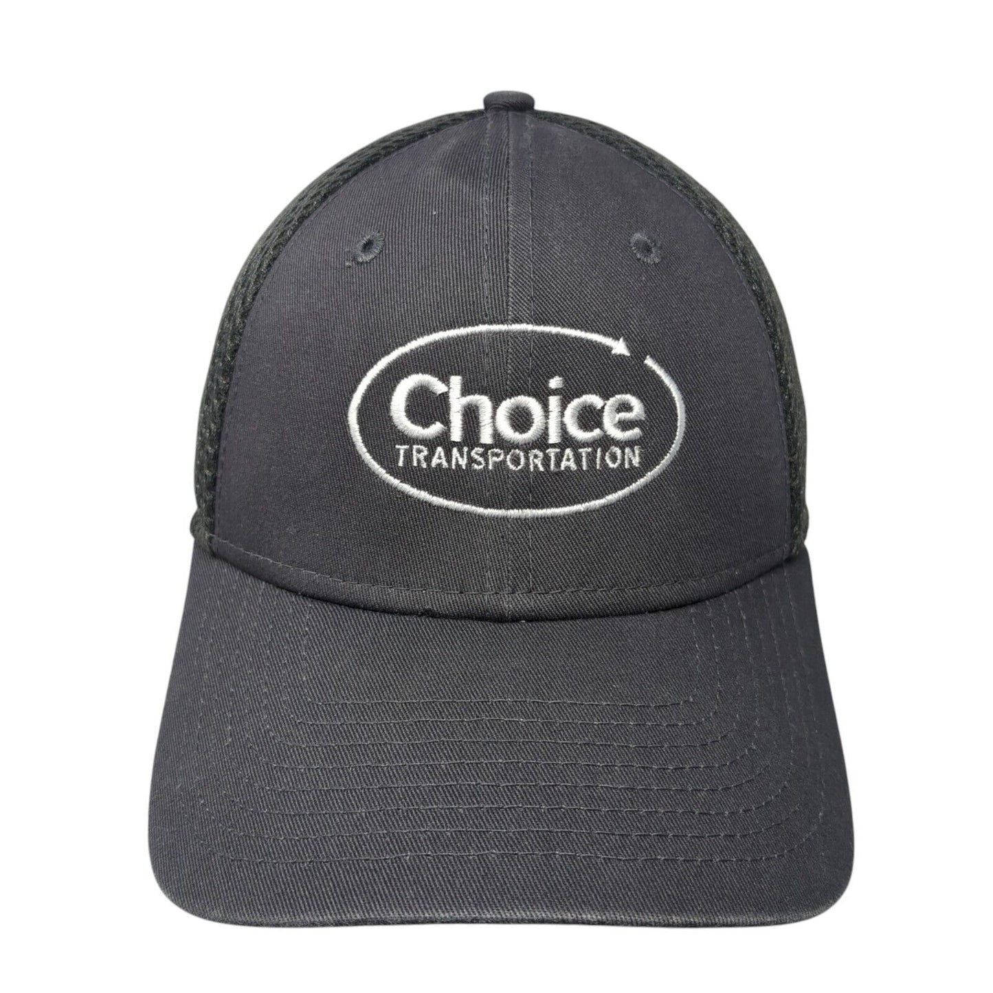 Choice Transportation Fitted Mesh Back Hat Gray S/M New Era Embroidered