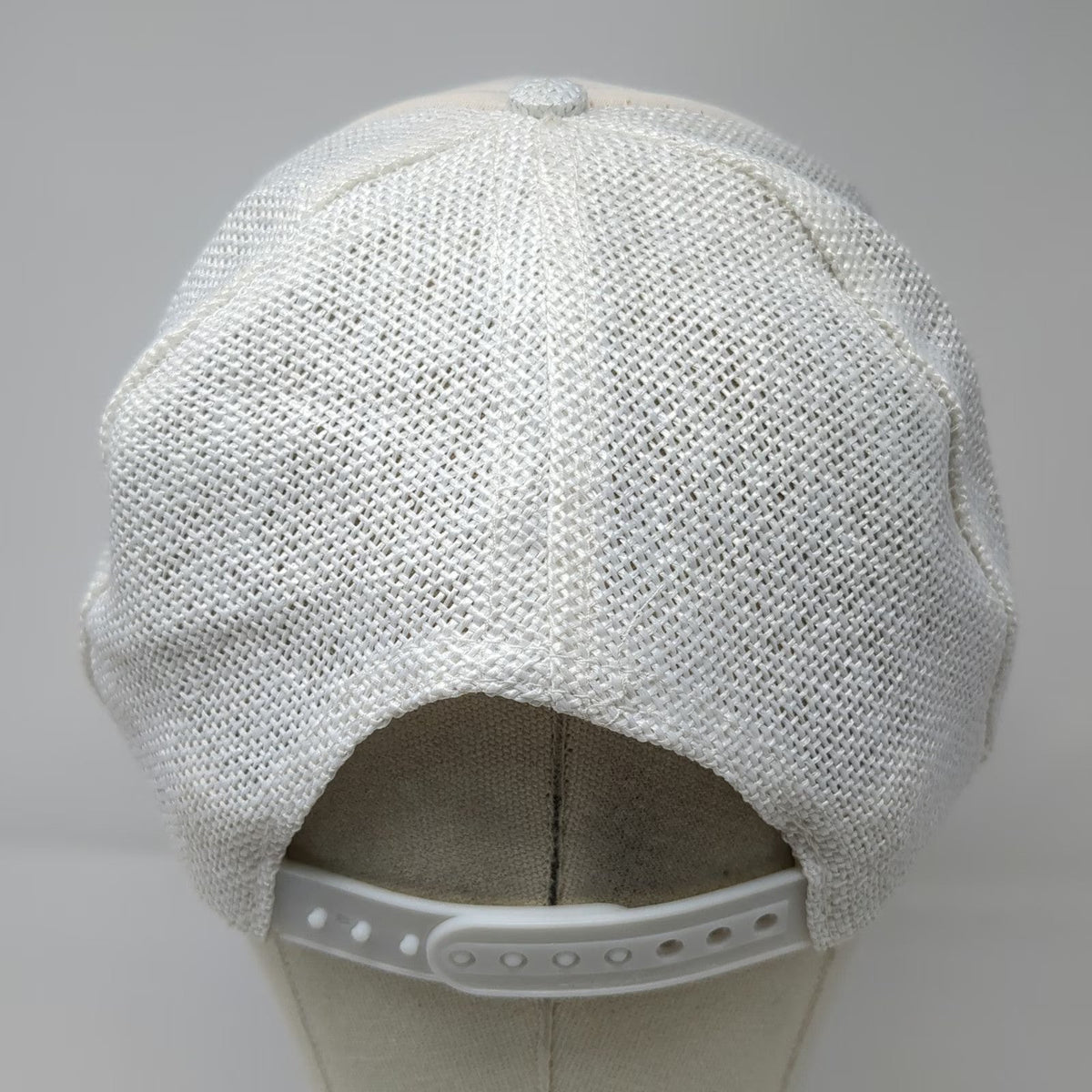 Designer Award Headwear Trucker Hat White One Size Chevron Logo Mesh Snapback