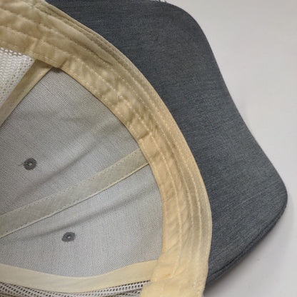 Richardson Snapback Mesh Back Trucker Hat Gray One Size Colorblock Blank