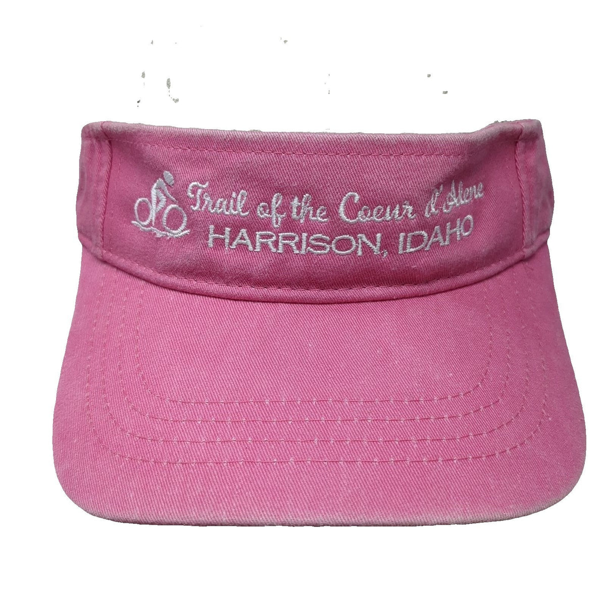 Capsmith Pink OSFM Visor Hat Strapback Trail of the Coeur d'Alene Harrison ID