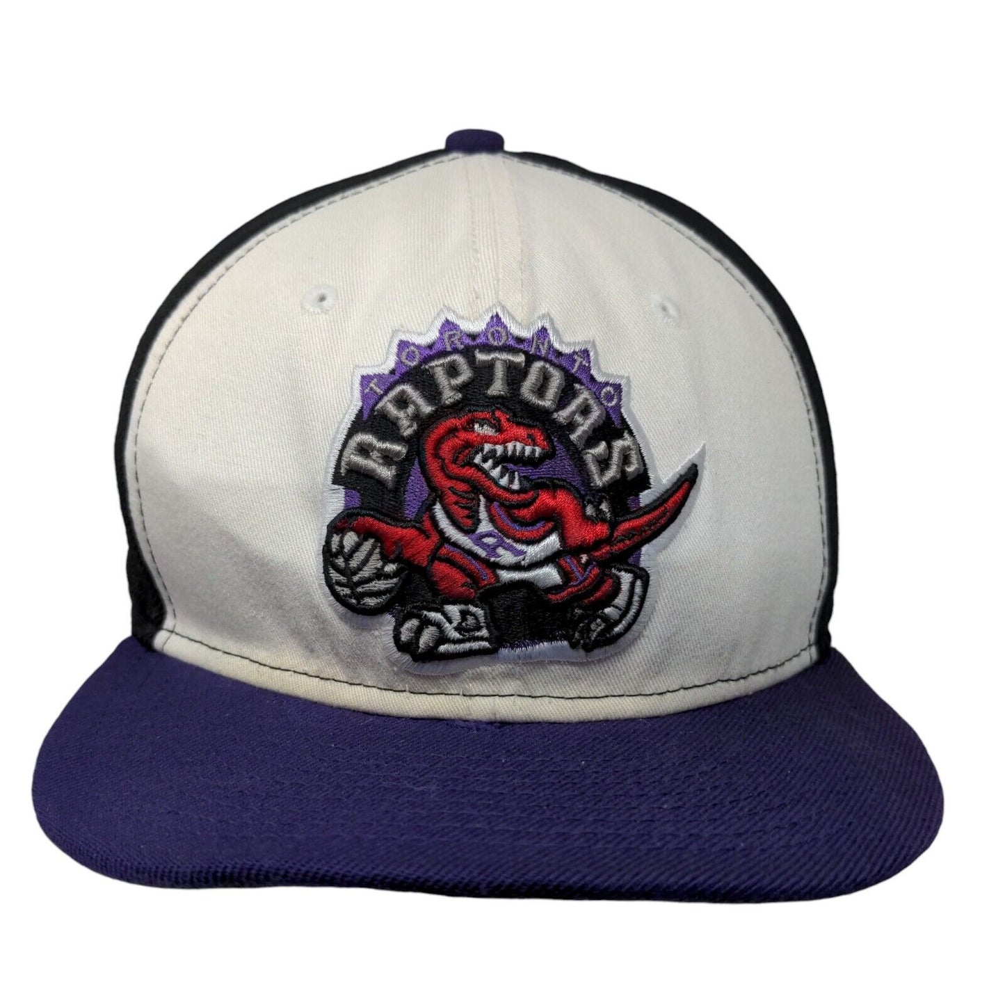 New Era Men's Snapback Flat Bill Hat Multicolor OSFM Toronto Raptors Hardwood