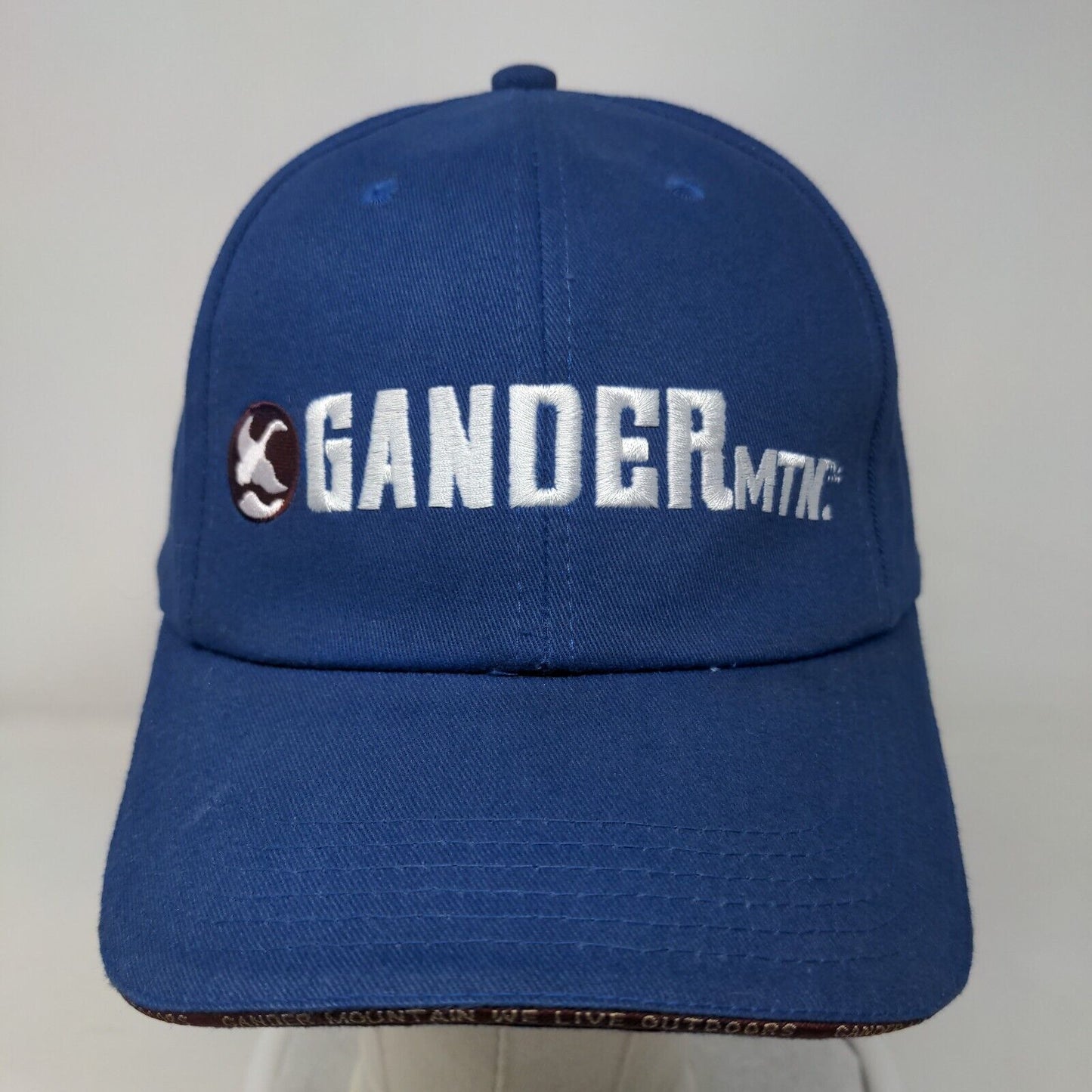 Gander Mtn We Live Outdoors Slideback Hat Blue One Size Adjustable Embroidered