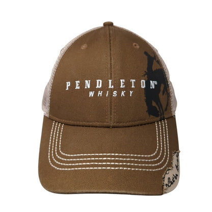 Pendleton Whisky Snapback Trucker Hat Brown One Size Mesh Back Outdoor