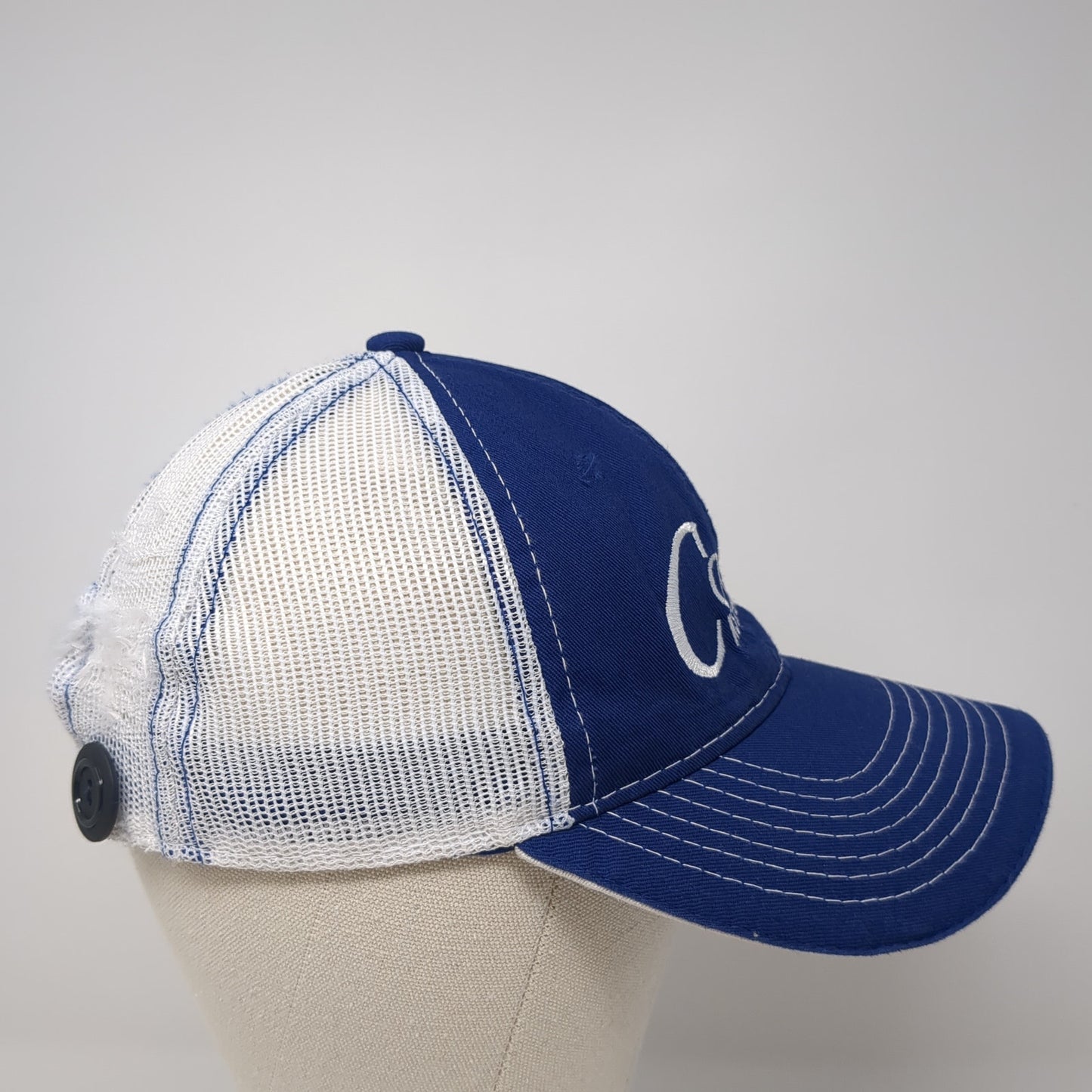 Cook Insurance Trucker Hat Blue OS Adjustable Embroidered Mesh Back Outdoor Cap