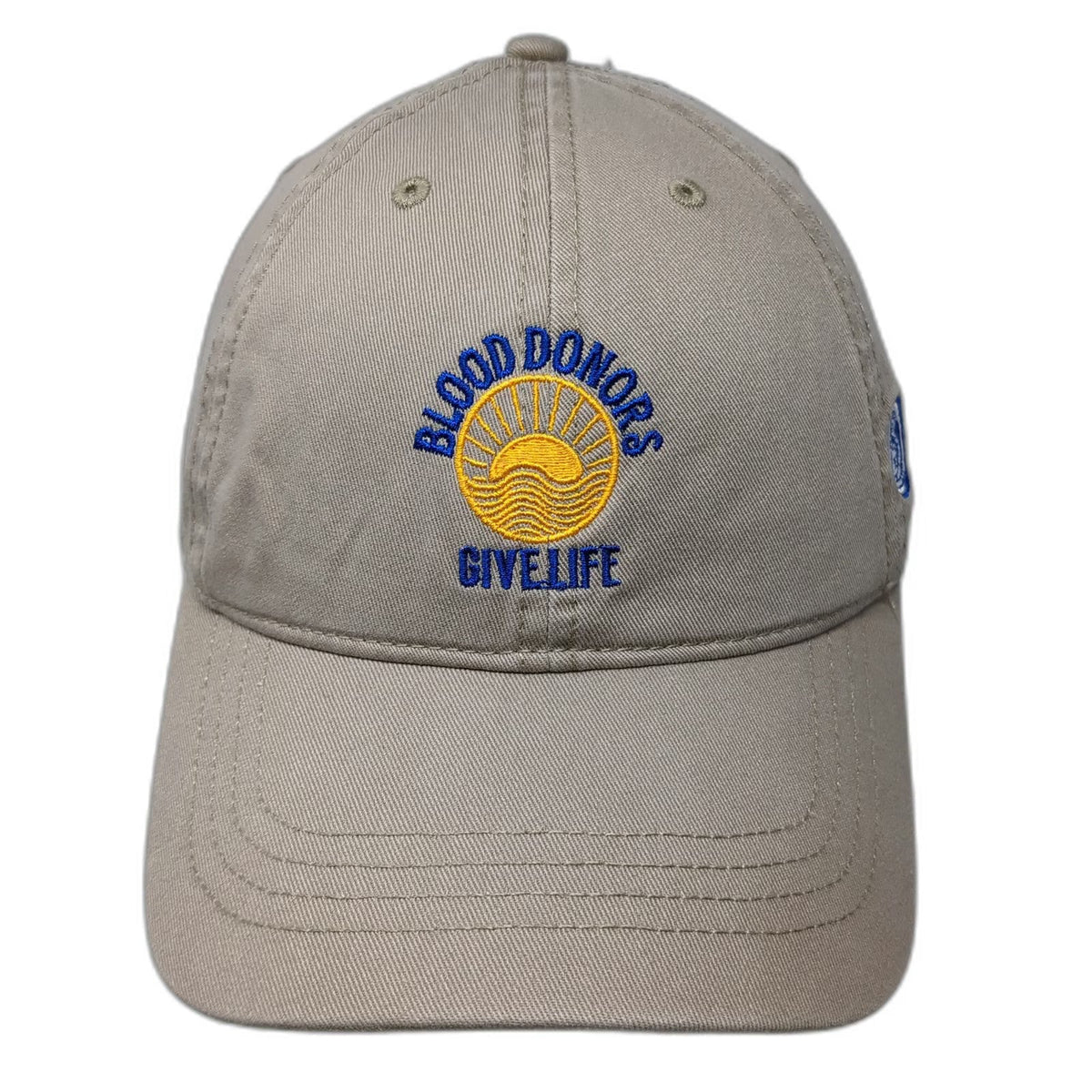 Cap America Baseball Cap Beige OSFM Boston Children's Hospital Blood Donor Hat