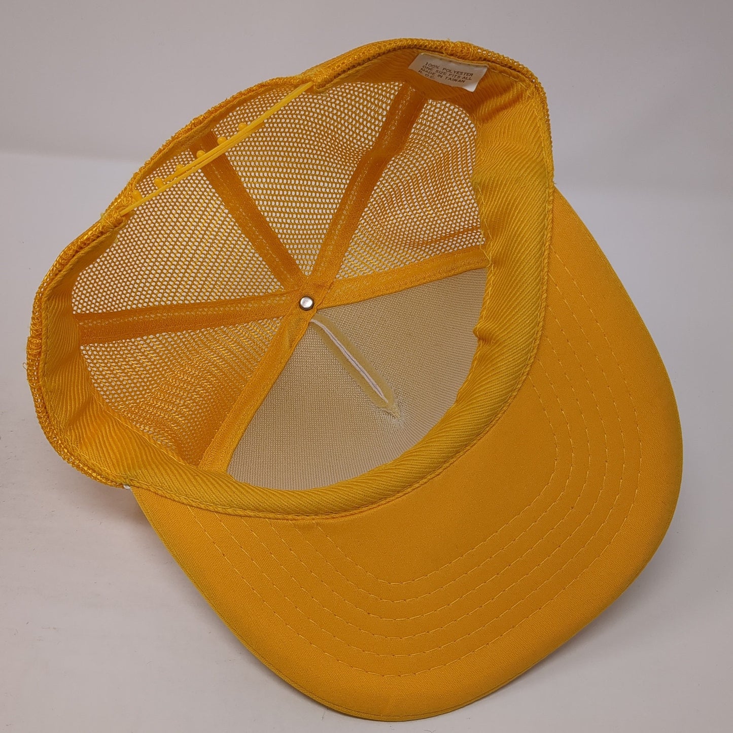 Cabela's World's Foremost Outfitter Trucker Hat Yellow OS Adjustable Mesh Back