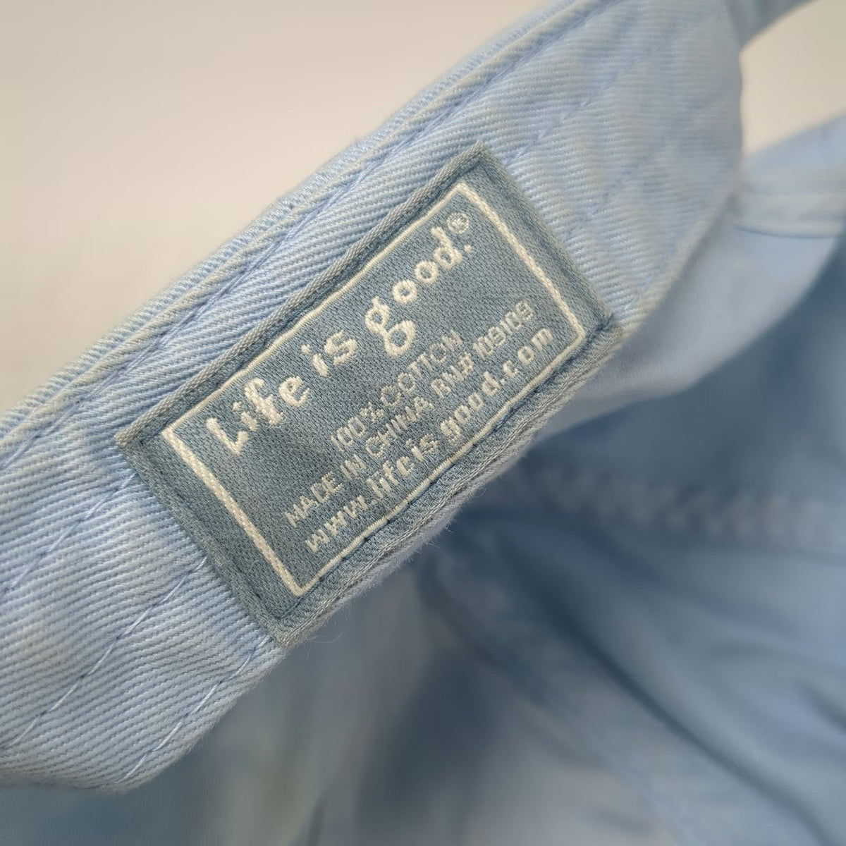 Life is Good Baseball Cap Blue One Size Sneakers Graphic Slideback Cotton Hat