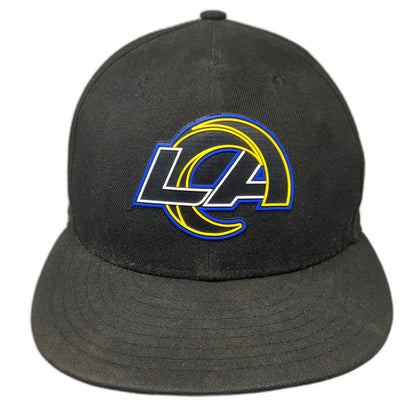 Los Angeles Rams NFL New Era Snapback Black One Size Hat Time To Shine Side Hit